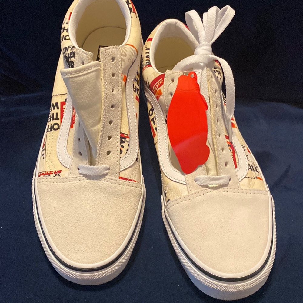 NWT Vans Old Skool packing tape Off The Wall partially suede unisex men 7.5 wm 9
